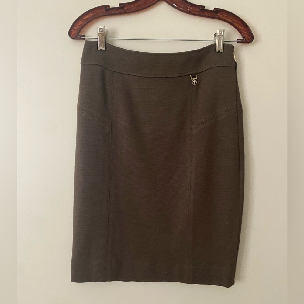 Tory Burch Brown Wool blend Pencil Skirt Size 8 NWOT